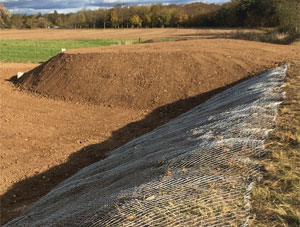 Réalisation terminée, vue de profil - Photo Laetitia Duhil, LPO Alsace